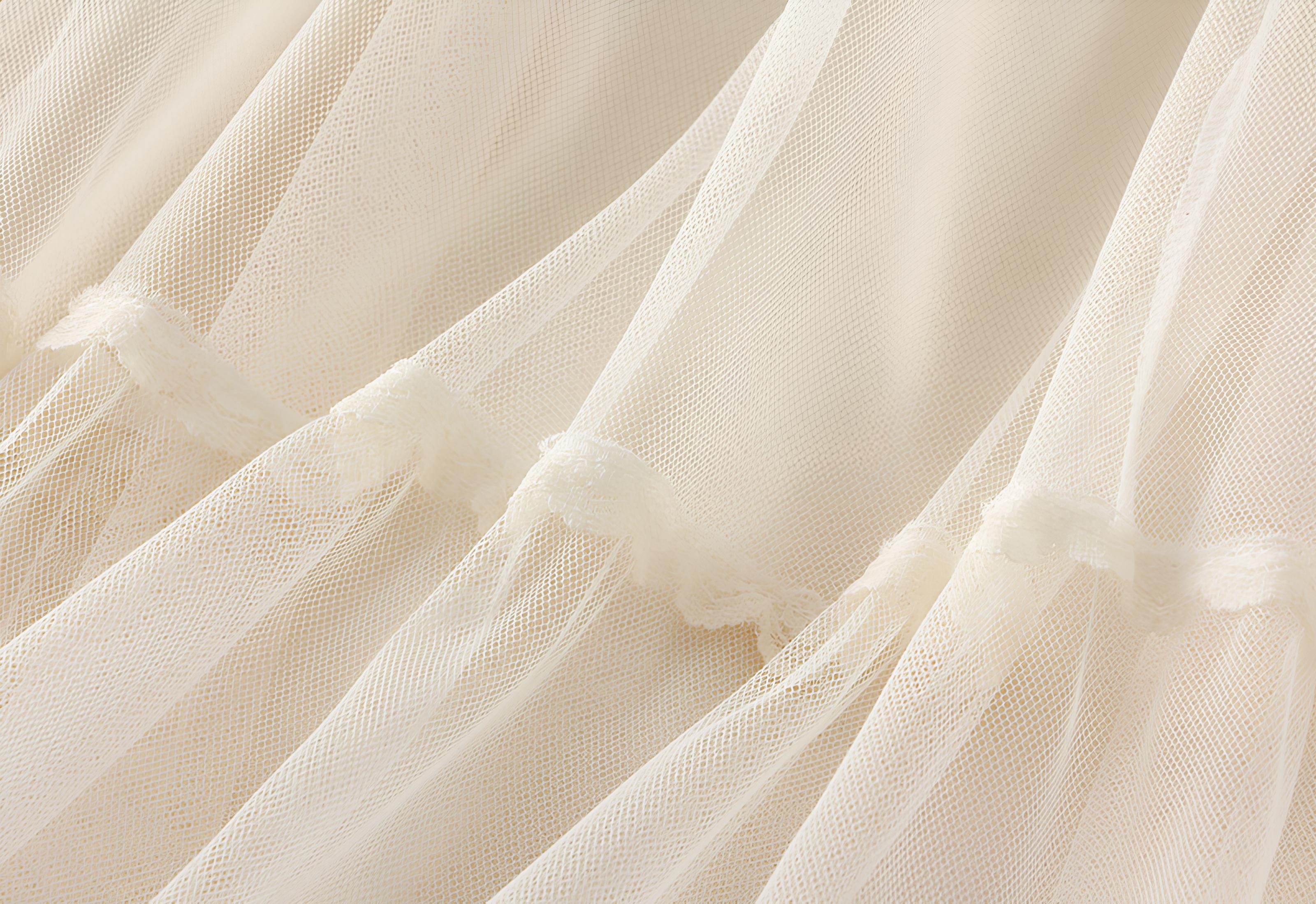 Multi Layer Mesh And Lace Skirt with Satin Lining - 2113_APR