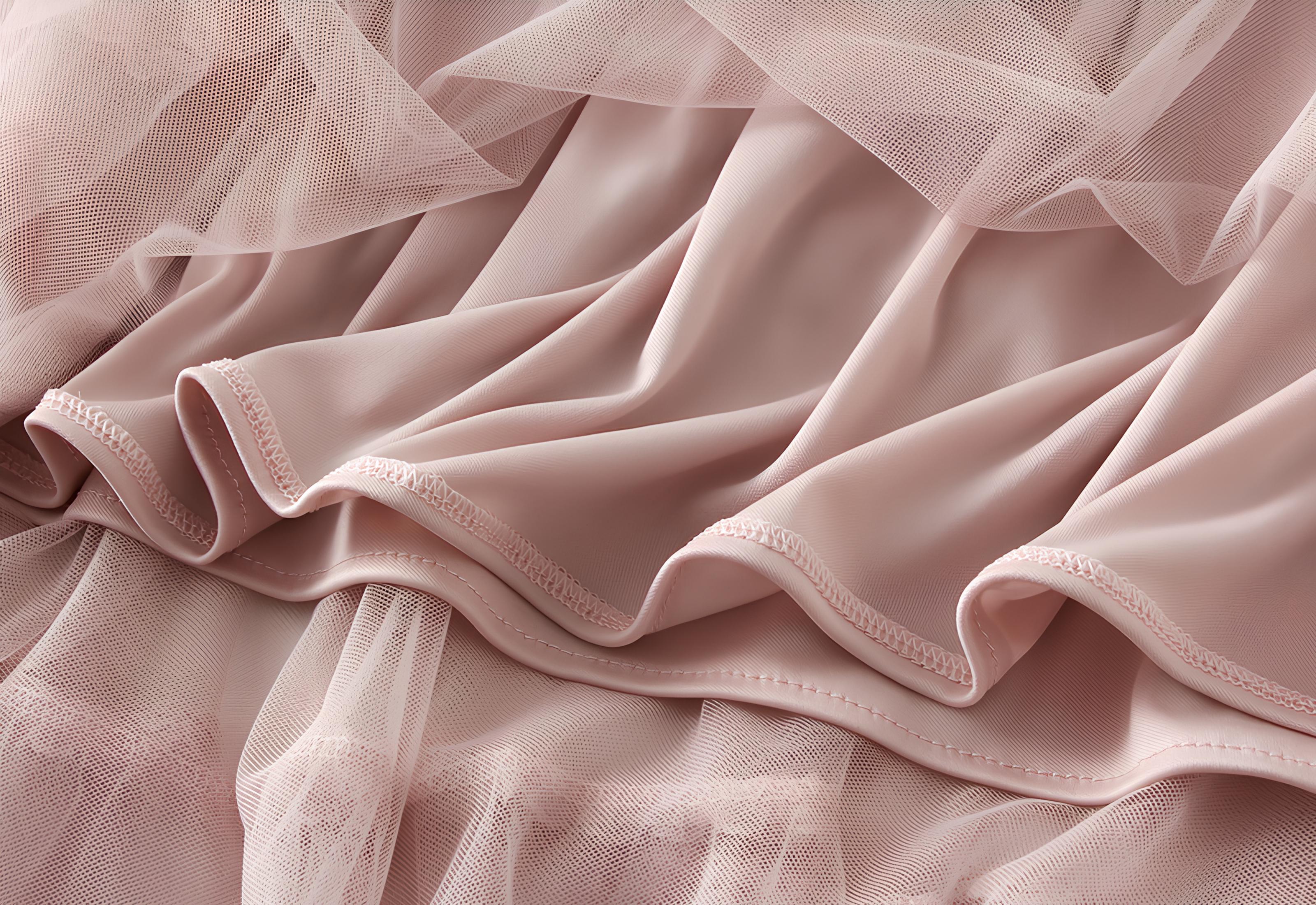 Multi Layer Mesh And Lace Skirt with Satin Lining - 2113_PIN