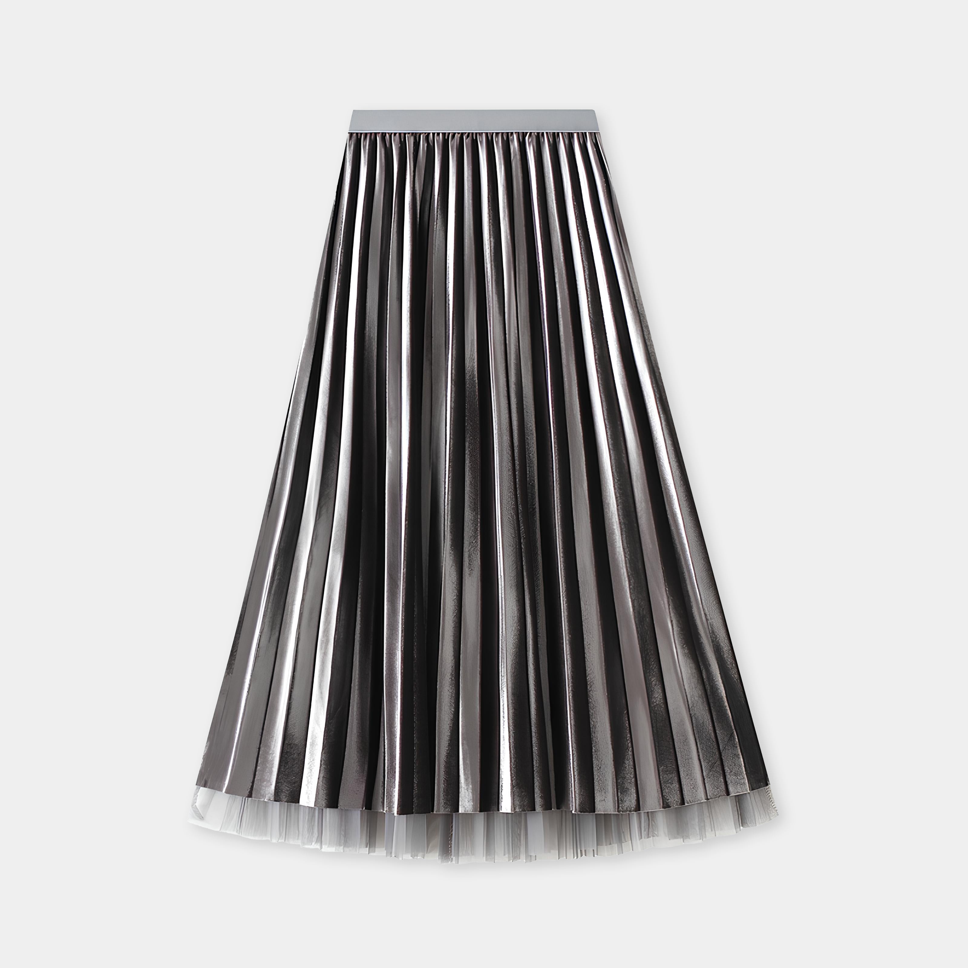 pellicule sweat lace pleats skirt グレー sweat lace pleats skirt｜PELLICULE | ぺリキュール